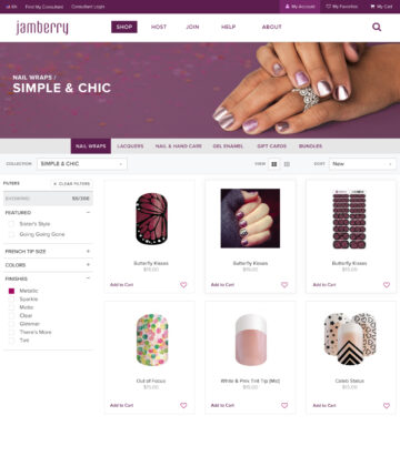 Jamberry Shop Category Collection Header